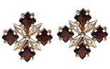 Gold earrings in diamonds in candolim goa